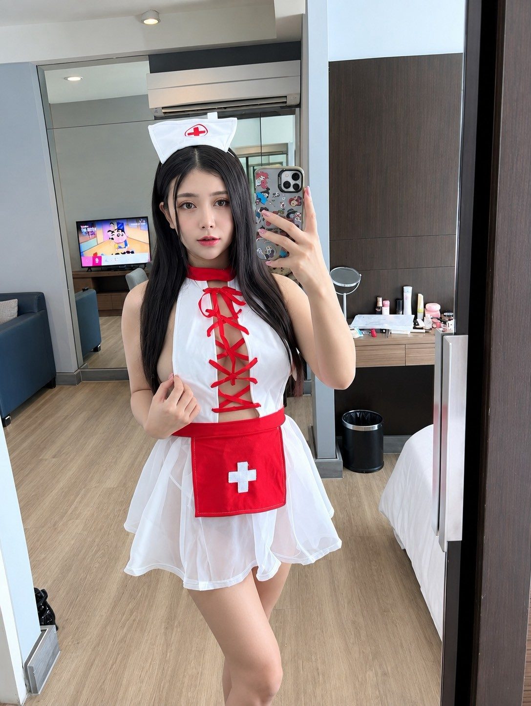 🎌น้อง ริโอะ🍌ลูกครึ่งญี่ปุ่น🍌ไม่สัก **นมแท้ใหญ่ล้นมือ** khet-bang-na